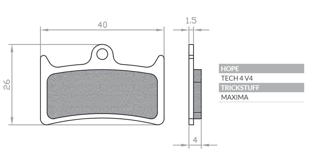 Brenta Bike Klocki Hamulcowe Rowerowe Organic Mtb Szosa Półmetaliczne Pasuj