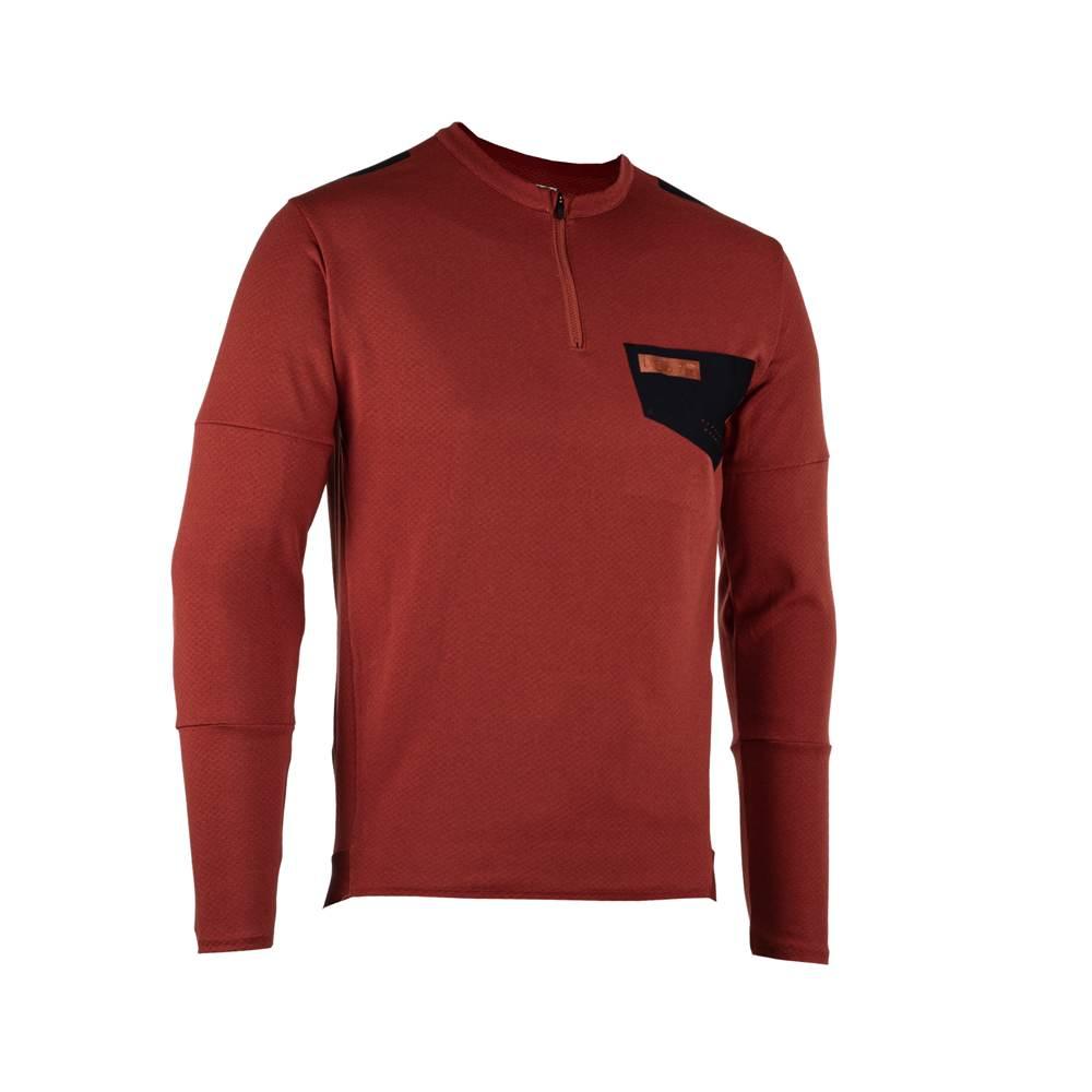 Leatt Koszulka Rowerowa Mtb Trail 4.0 Jersey Lava Kolor Bordowy Rozmiar S