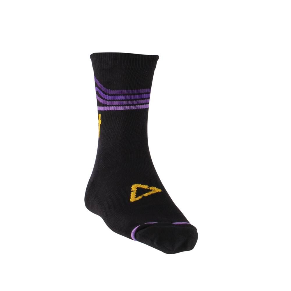 Leatt Skarpety Rowerowe Mtb Socks Velvet Kolor Czarny/Fioletowy Rozmiar L/X