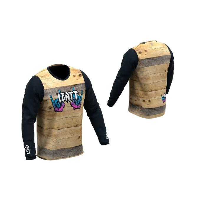 Leatt Koszulka Rowerowa Mtb Gravity 3.0 Jersey Woody Kolor Czarny/Brązowy R