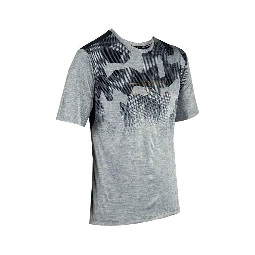 Leatt Koszulka Rowerowa Mtb Trail 1.0 Jersey Granite Kolor Szary Rozmiar M - zdjęcie 3