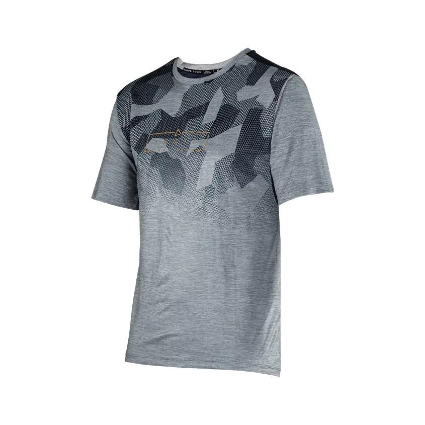 Leatt Koszulka Rowerowa Mtb Trail 1.0 Jersey Granite Kolor Szary Rozmiar M - zdjęcie 4