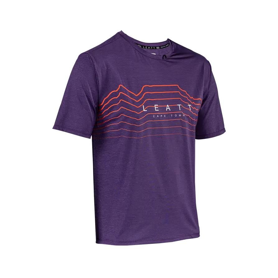 Leatt Koszulka Rowerowa Mtb Trail 1.0 X-Flow Jersey Velvet Kolor Fioletowy - zdjęcie 3