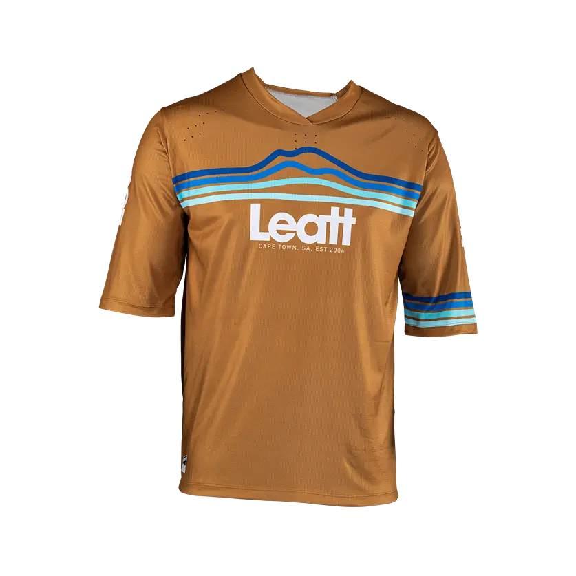Leatt Koszulka Rowerowa Mtb Enduro 3.0 Jersey Peanut Kolor Brązowy Rozmiar - zdjęcie 5