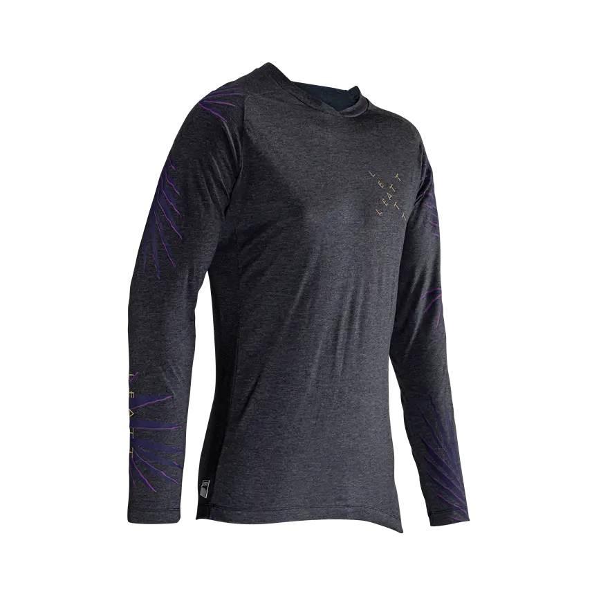 Leatt Koszulka Rowerowa Mtb Gravity 2.0 Jersey Palm Kolor Grafitowy Rozmiar - zdjęcie 3