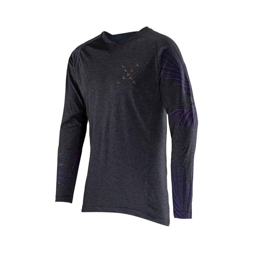 Leatt Koszulka Rowerowa Mtb Gravity 2.0 Jersey Palm Kolor Grafitowy Rozmiar - zdjęcie 4