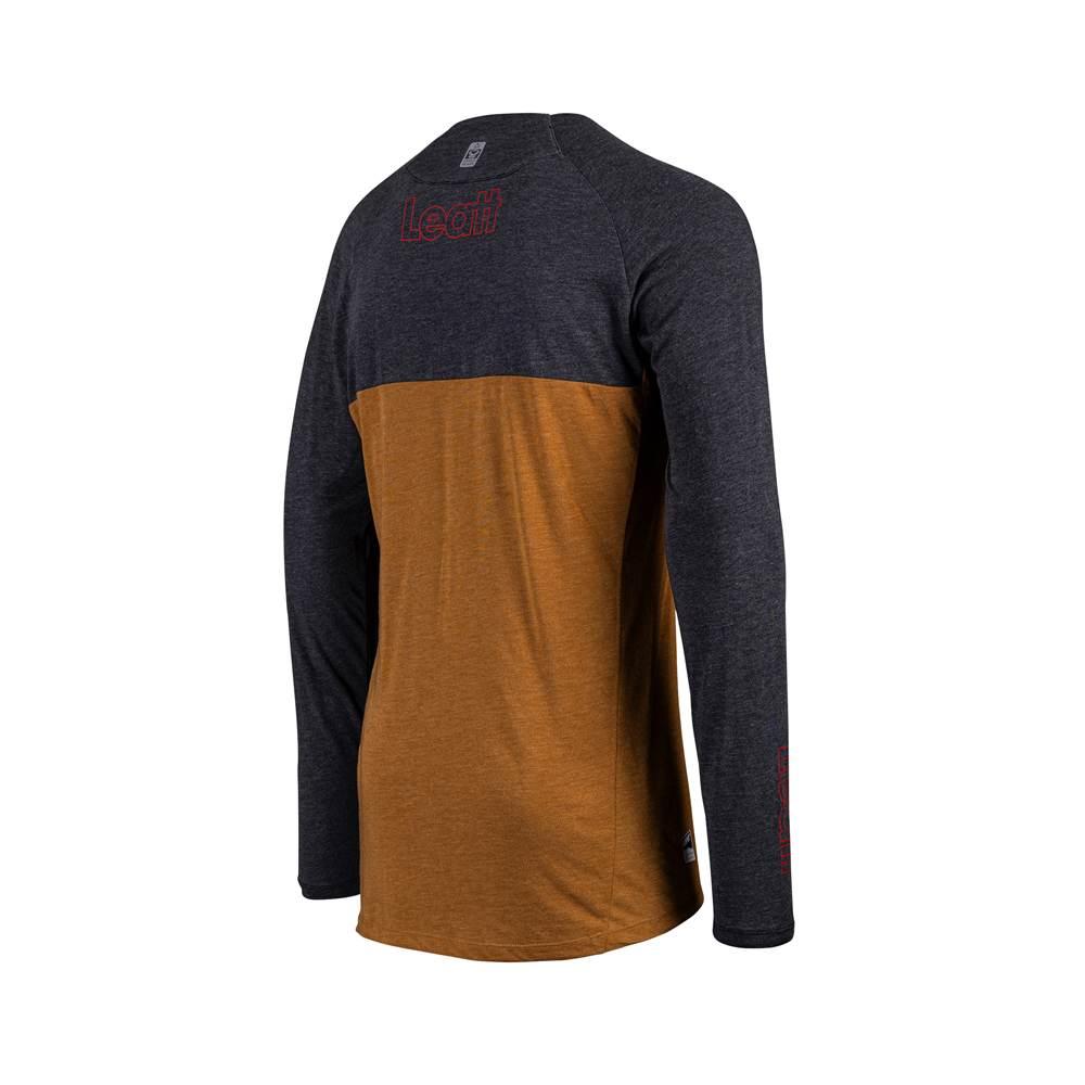 Leatt Koszulka Rowerowa Mtb Gravity 2.0 Jersey Peanut Kolor Brązowy/Grafito - zdjęcie 2