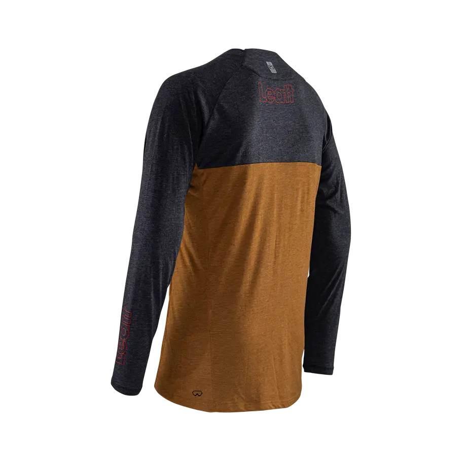 Leatt Koszulka Rowerowa Mtb Gravity 2.0 Jersey Peanut Kolor Brązowy/Grafito - zdjęcie 7