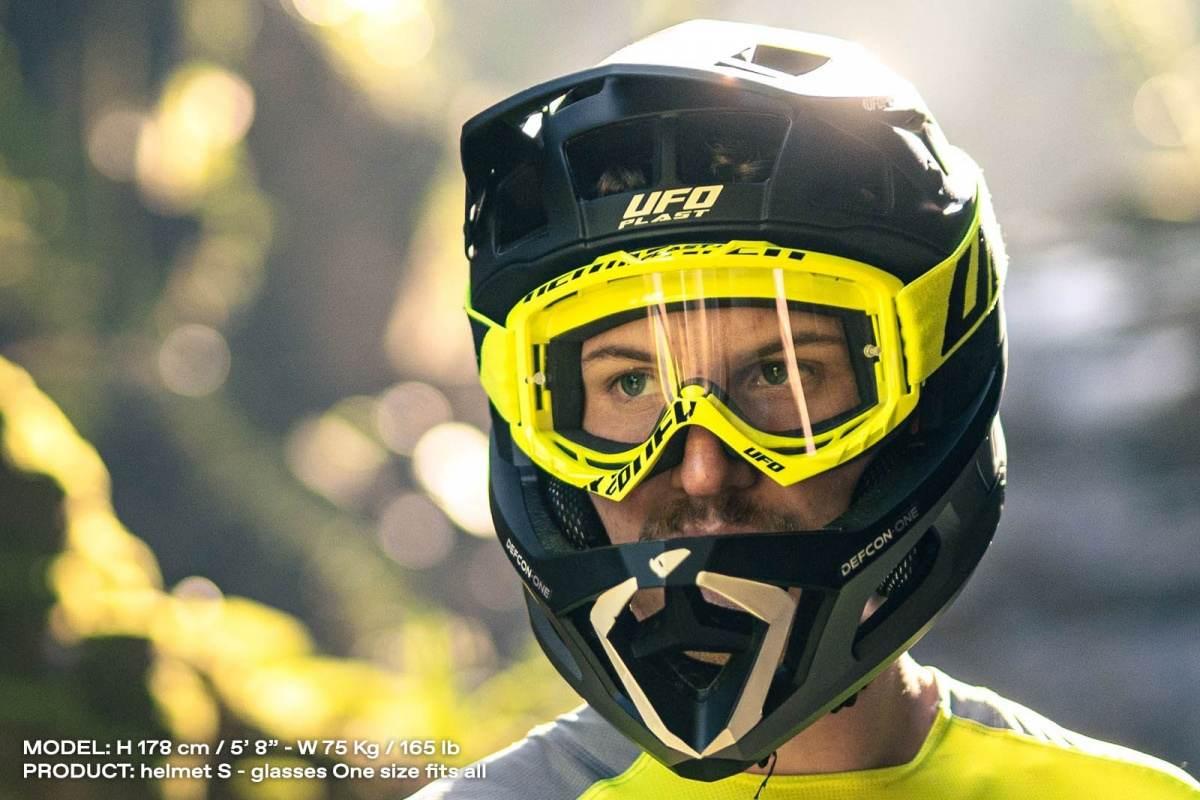 Ufo Kask Rowerowy Mtb E-Bike Defcon-One Full Face Kolor Czarny/Szary Rozmia - zdjęcie 6