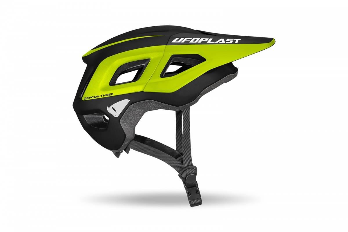 Ufo Kask Rowerowy Mtb E-Bike Defcon-Three Kolor Czarny/Żółty Fluo Rozmiar X
