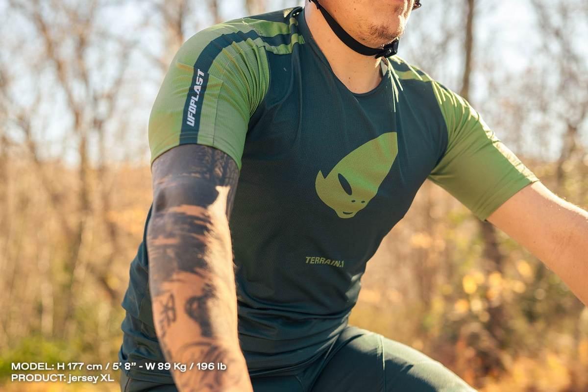 Ufo Koszulka Rowerowa Mtb E-Bike Terrain Sv1 Jersey Made In Italy Krótki Rę - zdjęcie 5