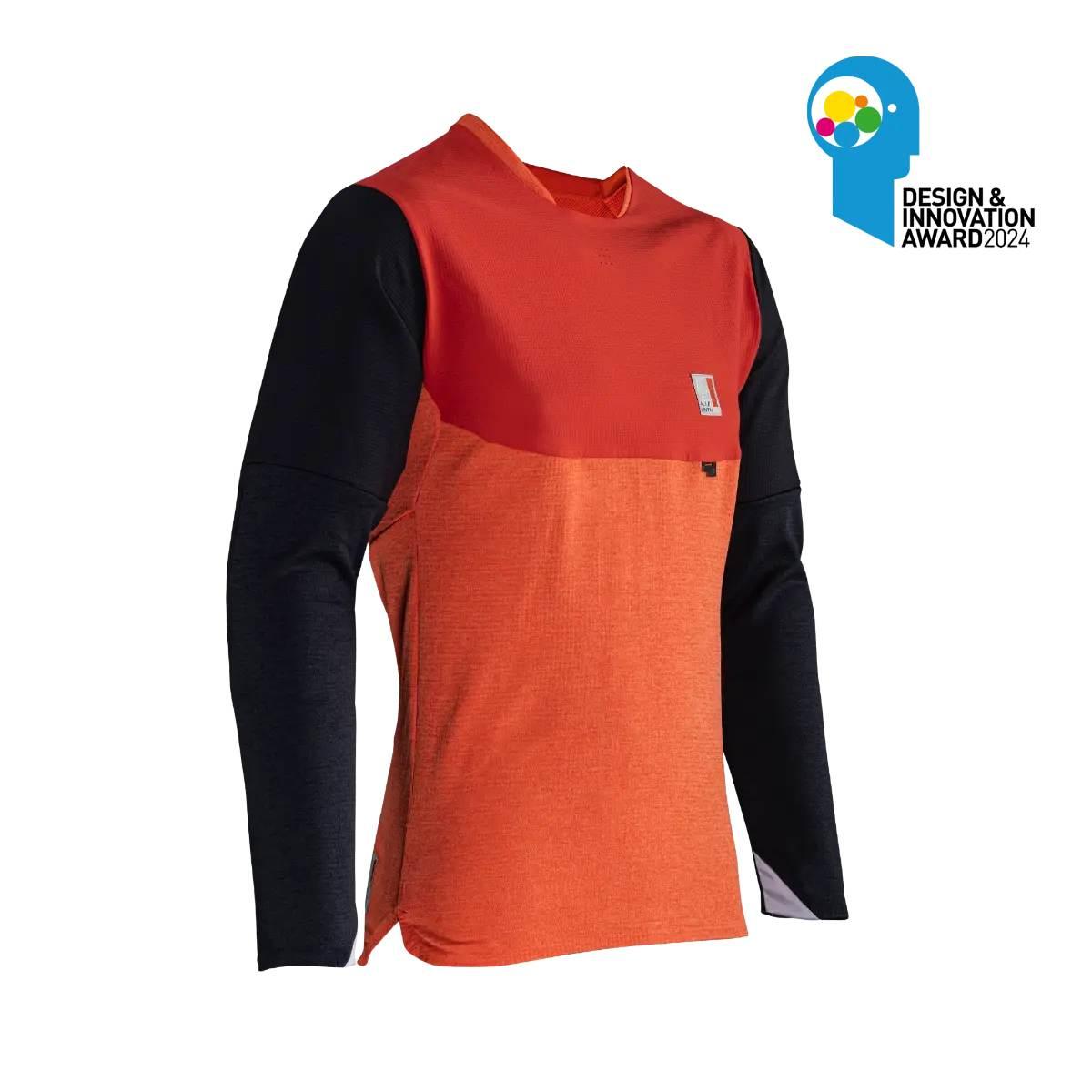 Leatt Koszulka Rowerowa Mtb Allmtn 5.0 Jersey Glow Kolor Pomarańczowy/Czarn
