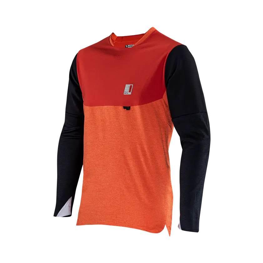 Leatt Koszulka Rowerowa Mtb Allmtn 5.0 Jersey Glow Kolor Pomarańczowy/Czarn - zdjęcie 2