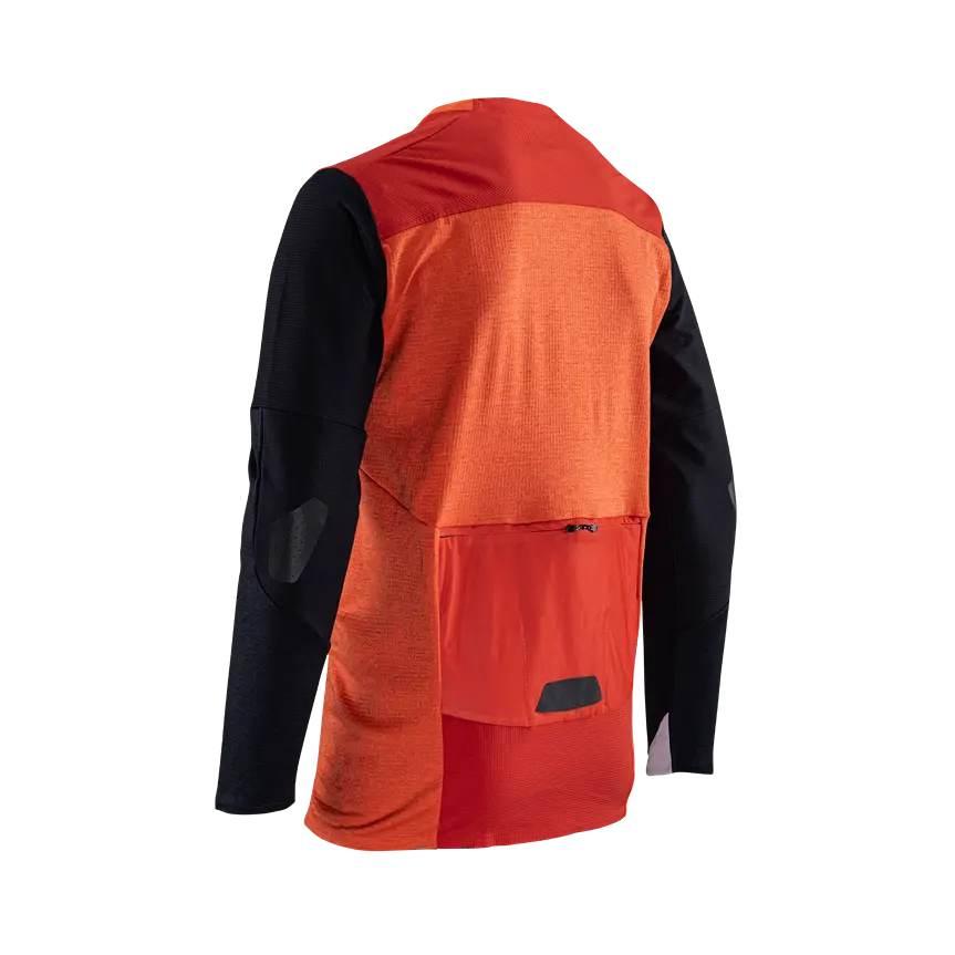 Leatt Koszulka Rowerowa Mtb Allmtn 5.0 Jersey Glow Kolor Pomarańczowy/Czarn - zdjęcie 5
