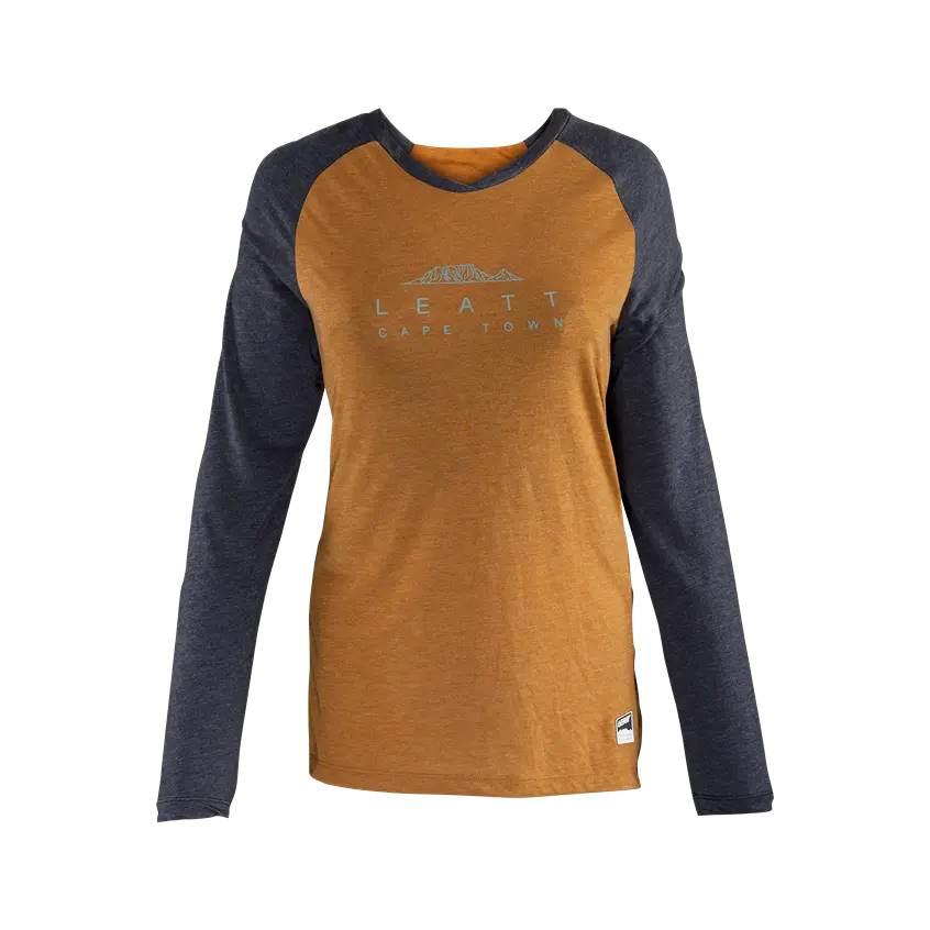 Leatt Koszulka Rowerowa Damska Mtb Allmtn 3.0 Jersey Women Peanut Kolor Brą - zdjęcie 2
