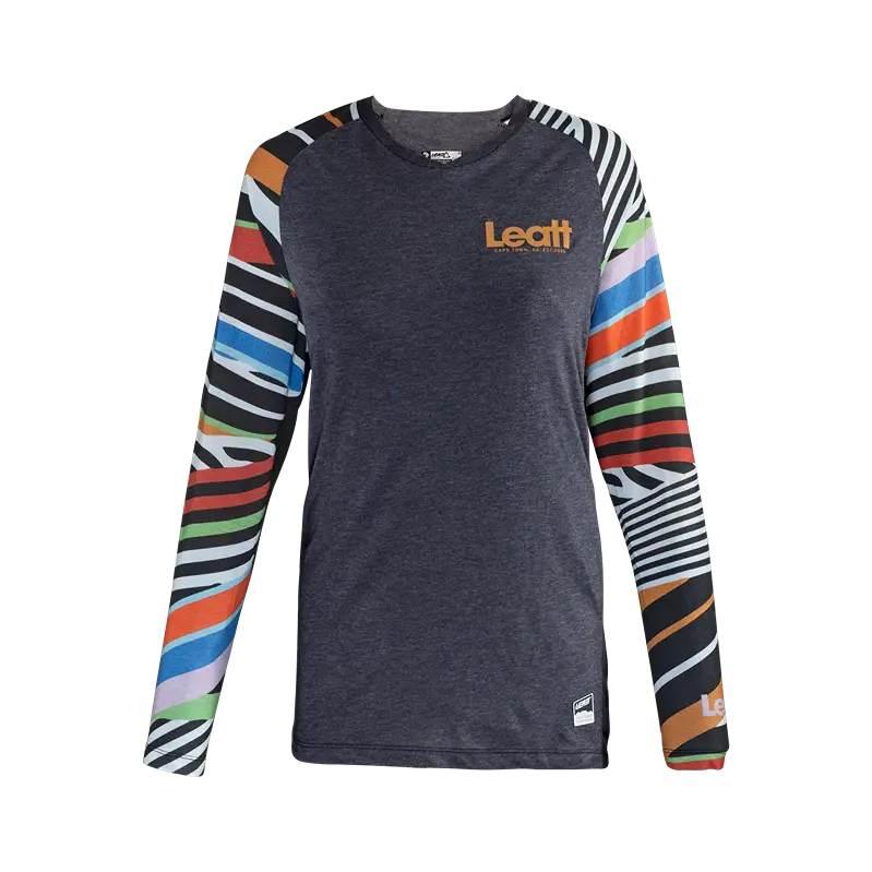 Leatt Koszulka Rowerowa Damska Mtb Allmtn 3.0 Jersey Women Stripes Kolor Sz - zdjęcie 2