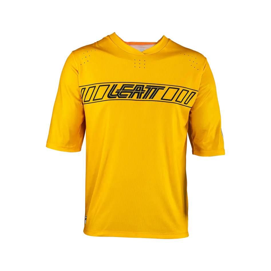 Leatt Koszulka Rowerowa Dziecięca Mtb Enduro 3.0 Junior Jersey Gold Kolor Ż - zdjęcie 2