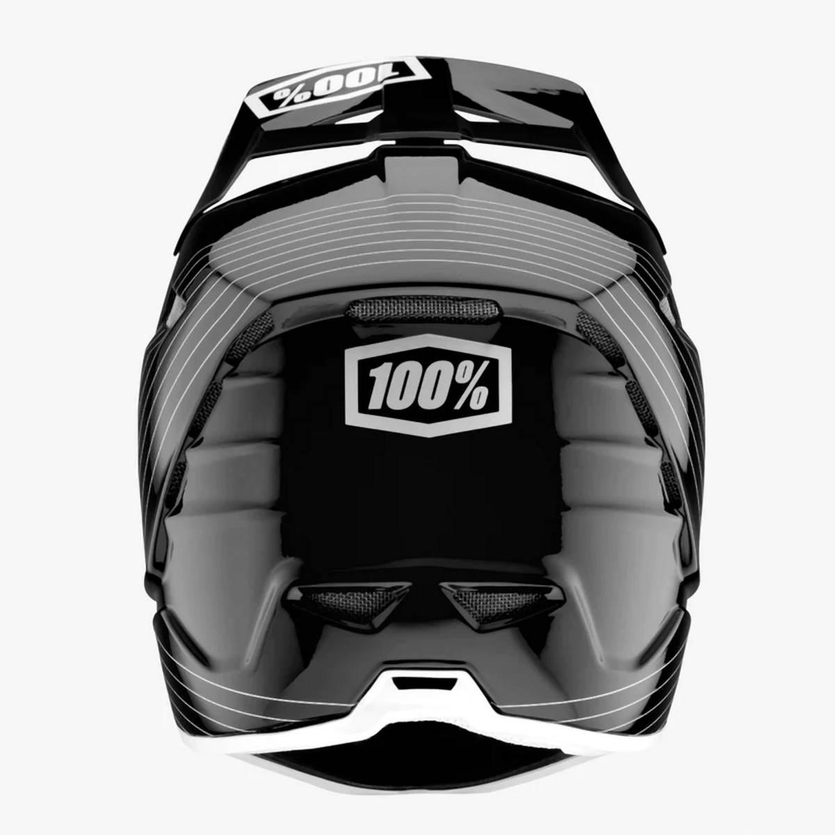 100 Procent Mtb Kask Rowerowy Aircraft Composite Kolor Czarny/Biały Rozmiar - zdjęcie 3