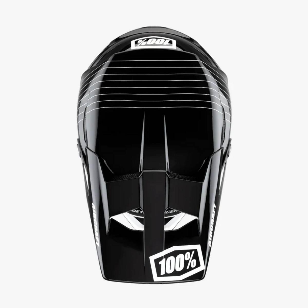 100 Procent Mtb Kask Rowerowy Aircraft Composite Kolor Czarny/Biały Rozmiar - zdjęcie 4