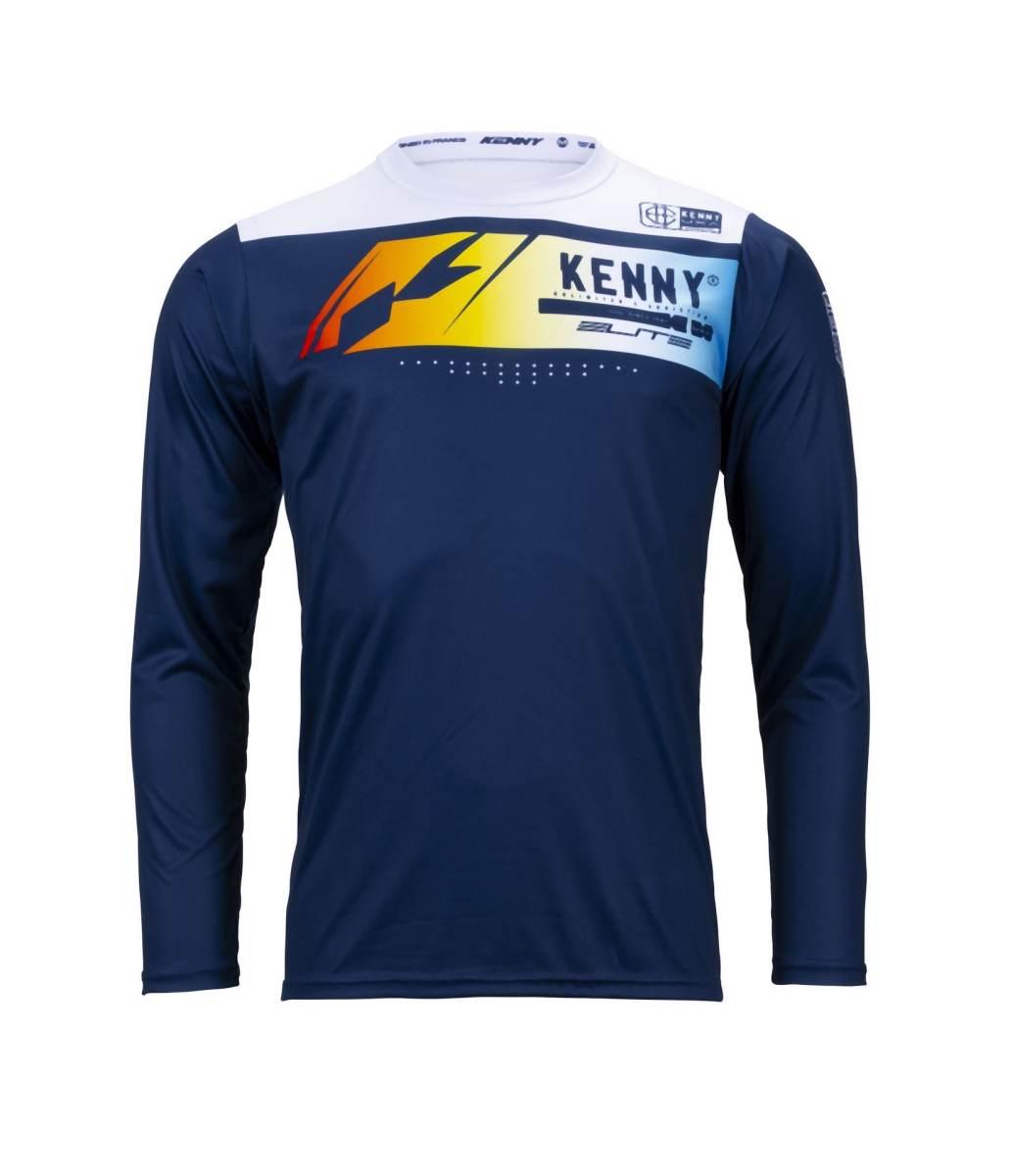 Kenny Racing Koszulka Rowerowa Mtb Model Elite Navy Kolor Niebieski/Biały/C