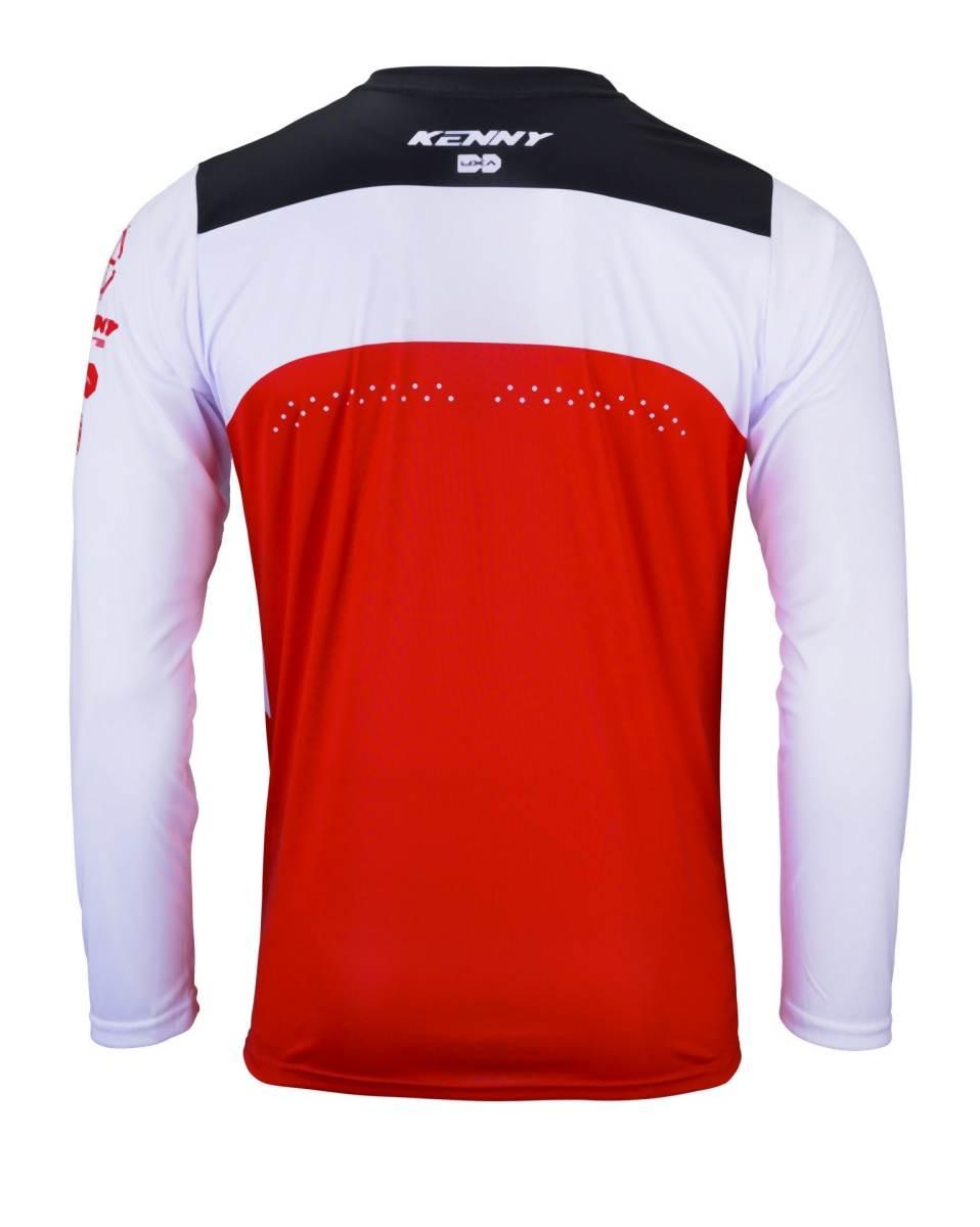 Kenny Racing Koszulka Rowerowa Mtb Model Elite Red Kolor Czerwony/Biały/Cza - zdjęcie 2