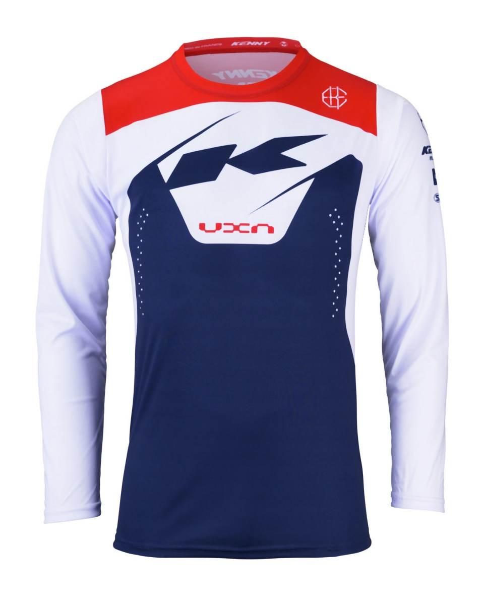 Kenny Racing Koszulka Rowerowa Mtb Model Elite Navy Kolor Niebieski/Biały/C