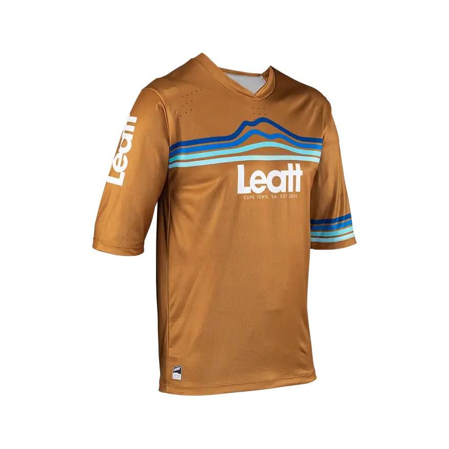 Leatt Koszulka Rowerowa Mtb Enduro 3.0 Jersey Peanut Kolor Brązowy Rozmiar - zdjęcie 3