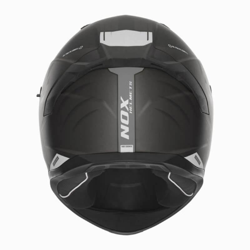 Nox Kask Integralny Full Face Z Blendą N401 Crower Kolor Czarny/Srebrny Mat - zdjęcie 3
