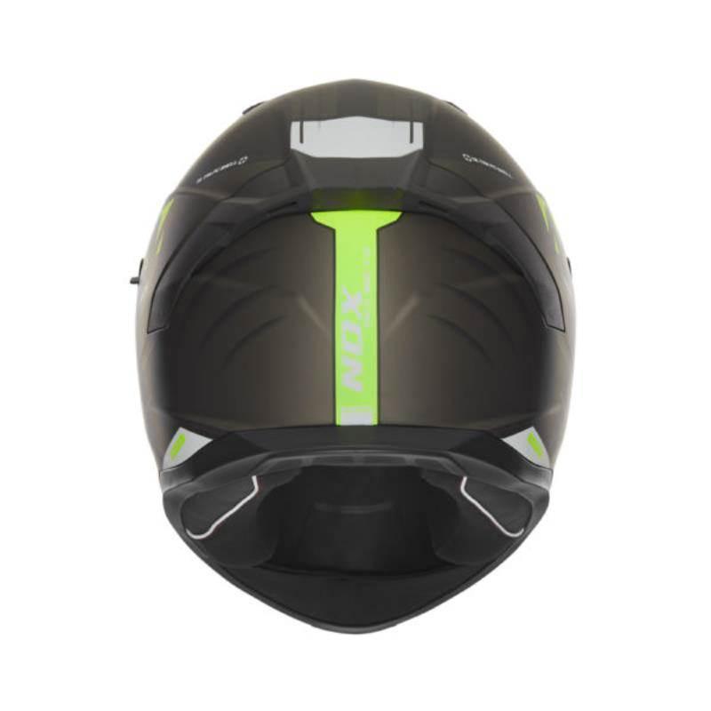 Nox Kask Integralny Full Face Z Blendą N401 Crower Kolor Czarny/Żółty Fluo - zdjęcie 3