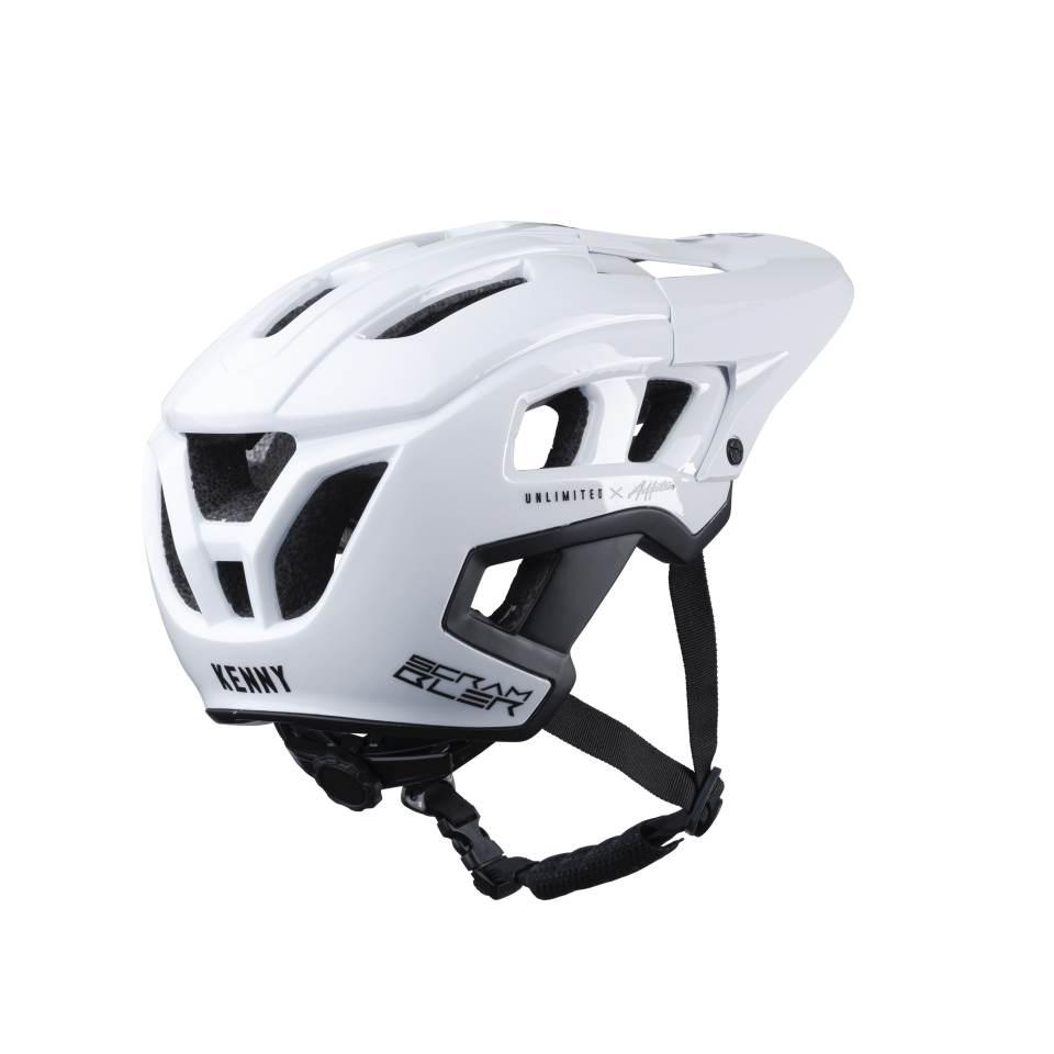 Kenny Racing Kask Rowerowy Mtb Scrambler Kid/Junior/Dziecięcy White Kolor B - zdjęcie 2