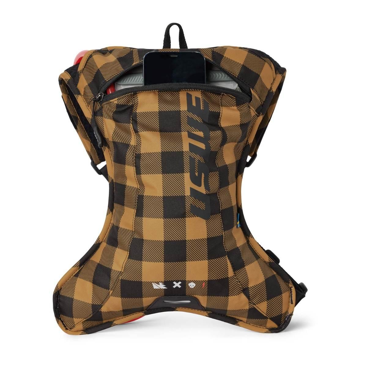 Uswe Camel Bag Outlander Xc 2 Flannel Kolor Czarno-Brązowy Moto/Rower Pojem - zdjęcie 3