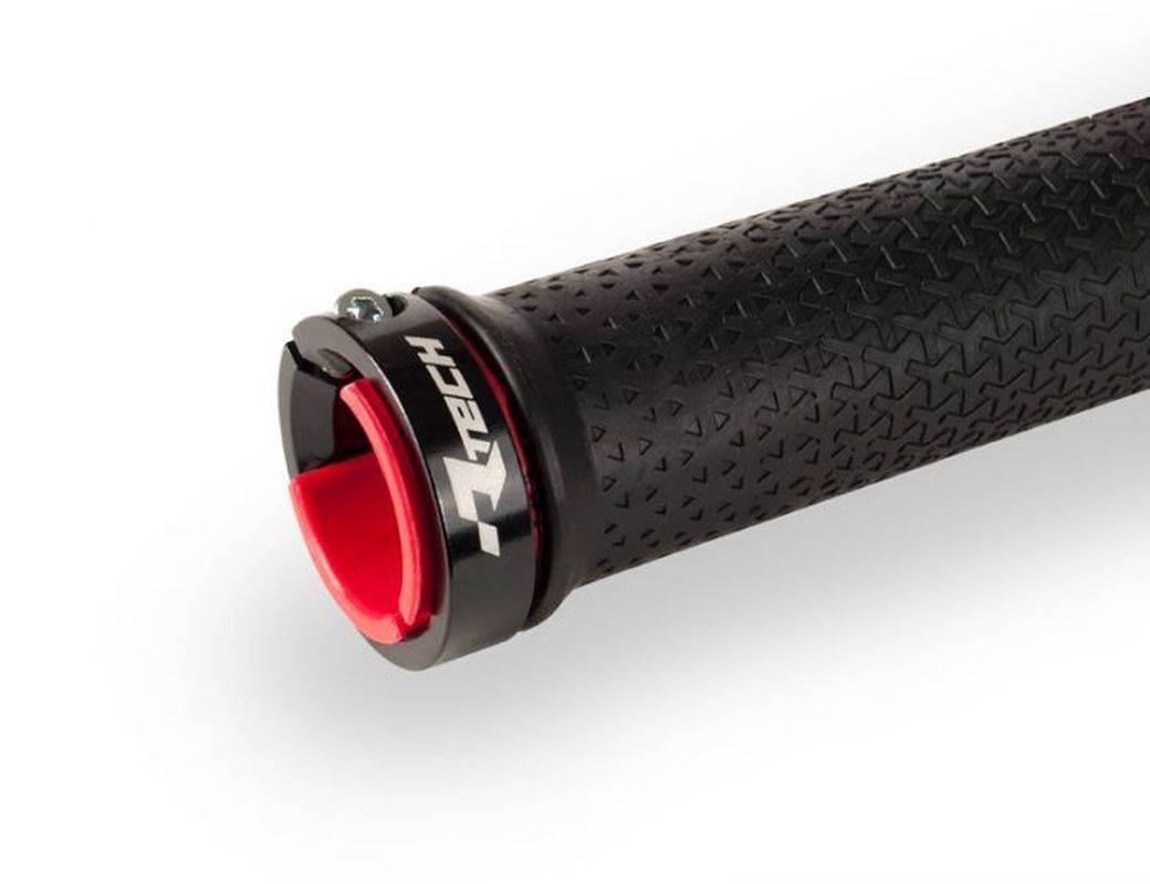 Racetech Rtech Manetki Rowerowe R20 Lock-On Z Blokadą Kolor Czarny - zdjęcie 2