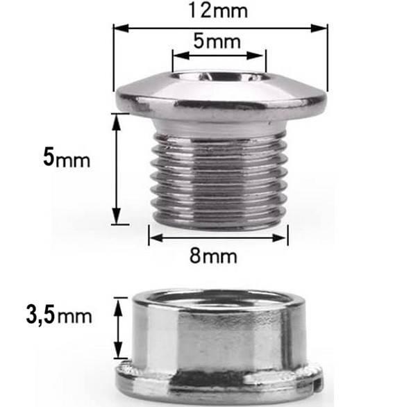 Śruba Mocująca Hak Przerzutki M8X0.75X5Mm 5Szt. - zdjęcie 3