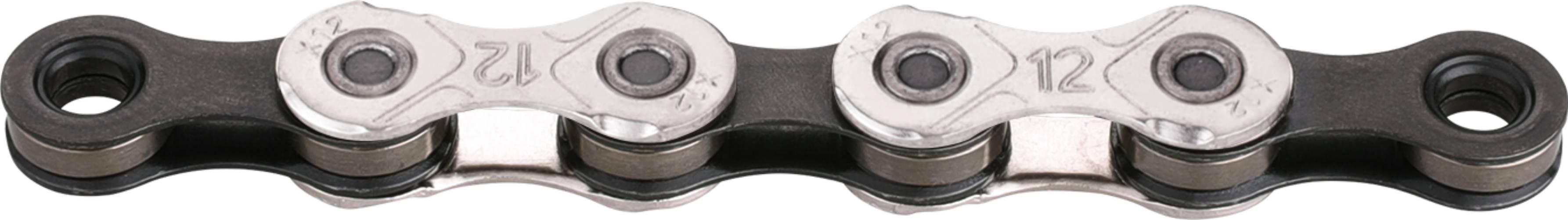 Łańcuch 12rzKMC X12 Silver/Black 126og25 sztuk Folia