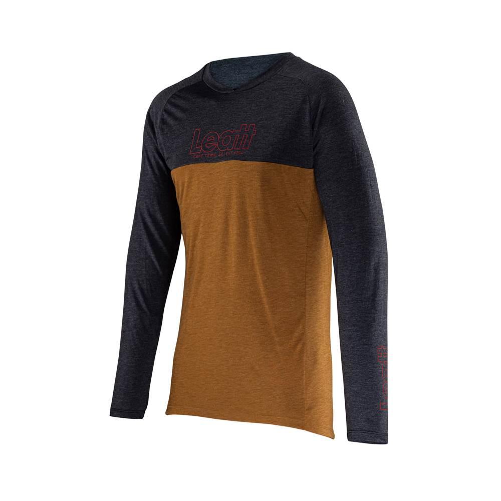 Leatt Koszulka Rowerowa Mtb Gravity 2.0 Jersey Peanut Kolor Brązowy/Grafito