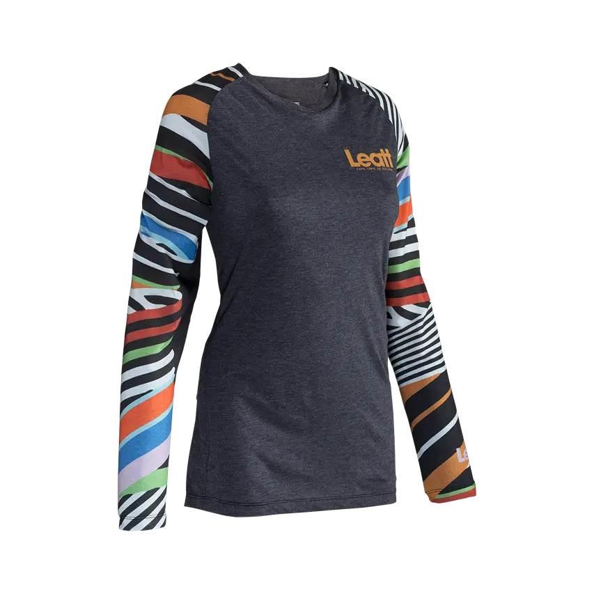 Leatt Koszulka Rowerowa Damska Mtb Allmtn 3.0 Jersey Women Stripes Kolor Sz