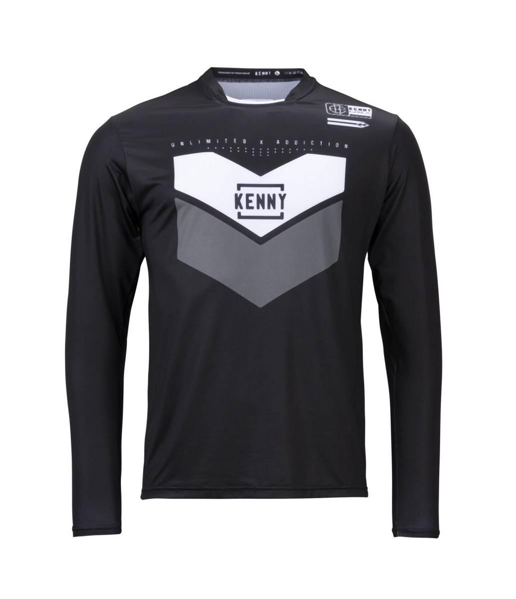 Kenny Racing Koszulka Rowerowa Mtb Model Prolight Black/Grey Kolor Czarny/S