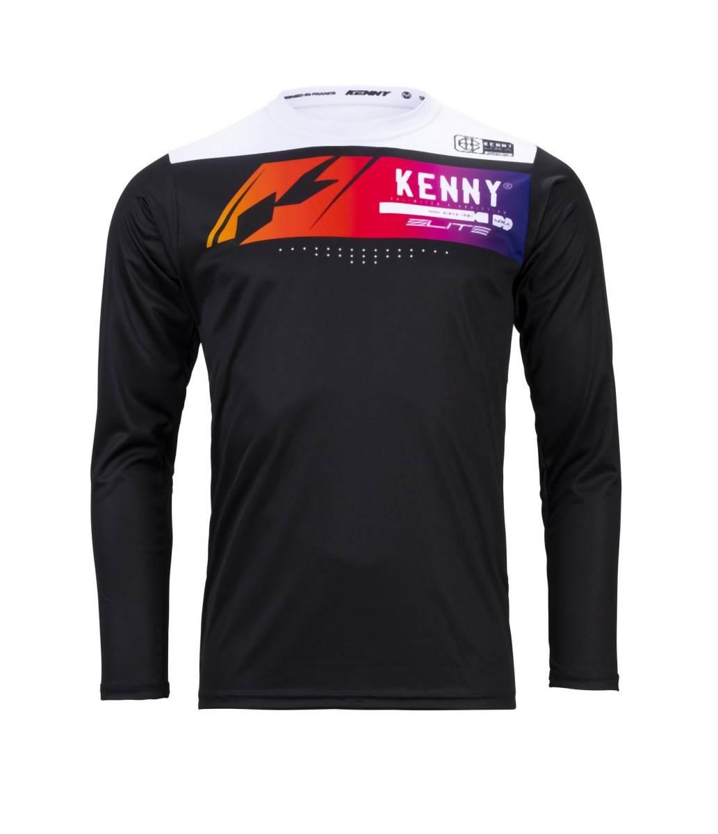 Kenny Racing Koszulka Rowerowa Mtb Model Elite Black Kolor Czarny/Biały/Nie