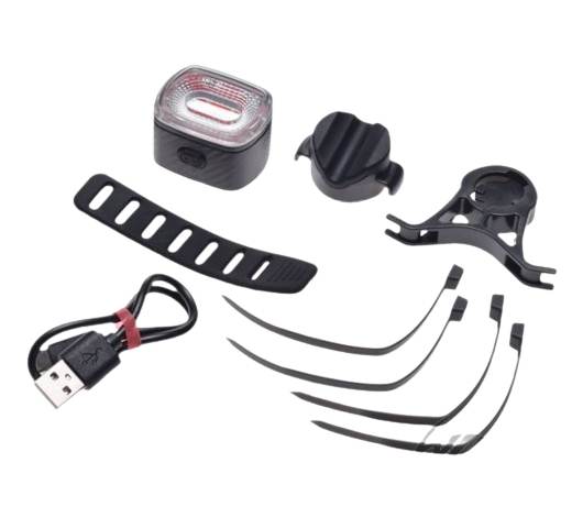 Lampa rowerowa tył led podsiodłowa usb