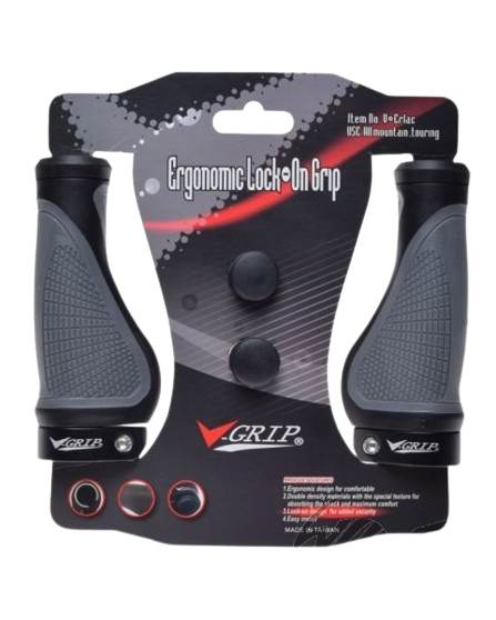 Chwyt kierownicy v-grip rowerowy ergo przykręcany