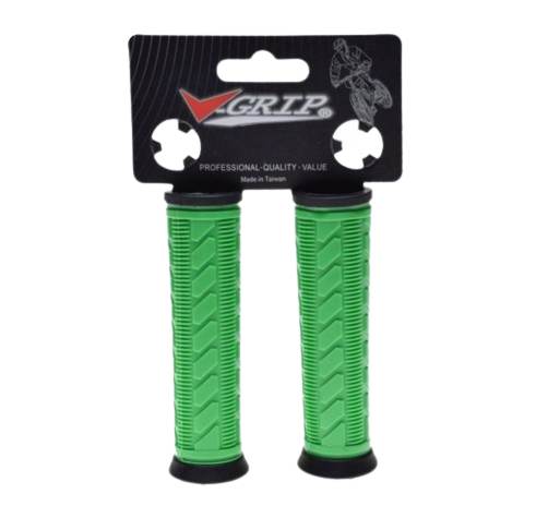 Chwyt kierownicy v-grip rowerowy gel zielony