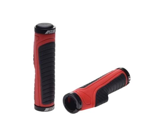 Chwyt kierownicy rowerowy czarno/czerwone ergo