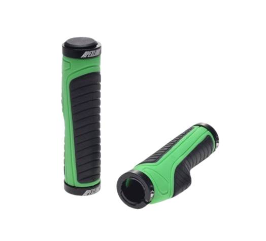 Chwyt kierownicy rowerowy czarno/zielony ergo