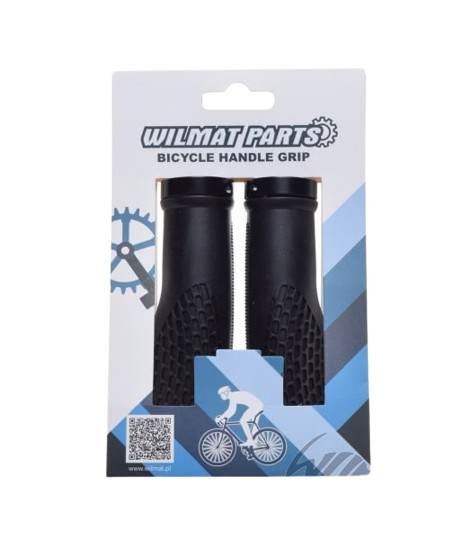 Chwyt kierownicy rowerowy czarne przykręcany ergo