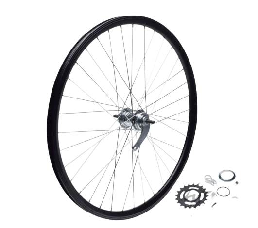 Koło rowerowe 28 tył torpedo stożek czarny