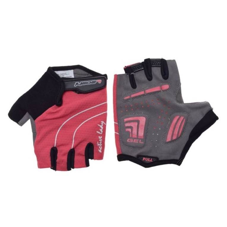 Rękawice rowerowe damskie różowe xl