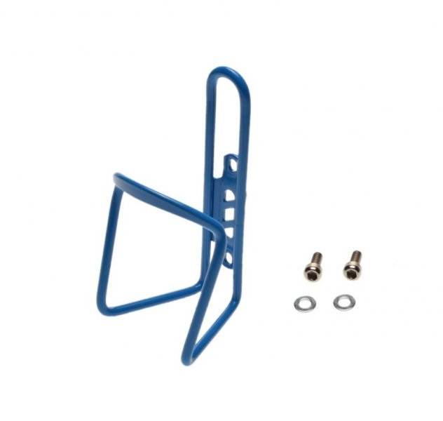 Koszyk na bidon rowerowy uchwyt alu niebieski