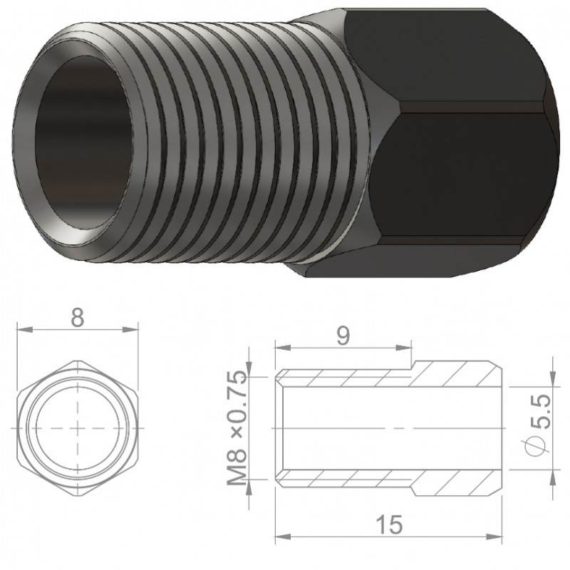 Śruba Do Przewodów Hayes Opak.=8Szt. Brakco