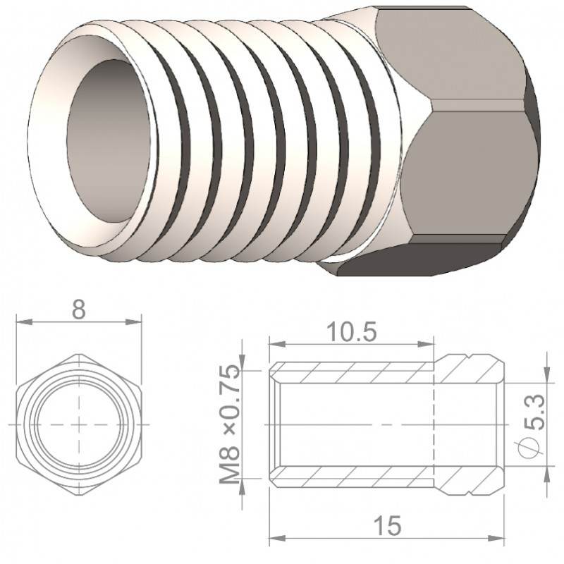 Śruba Do Przewodów Avid Opak.=8Szt. Brakco