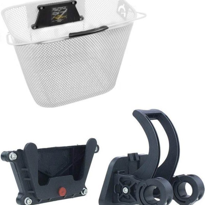 Kosz Przód Na Kierownicę Metalowy Click Ht-025 ,Wh